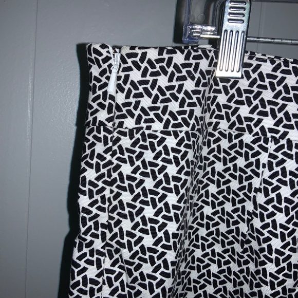 Talbots Cotton Blend Geometric Scallop Hem pencil skirt Sz 16 New lined - Picture 4 of 6